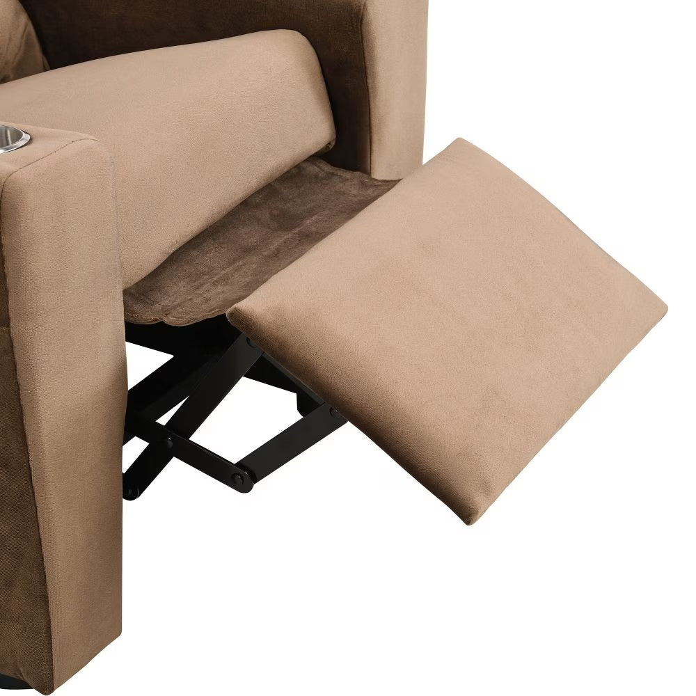 Upholstered Couch With One Cup Holder