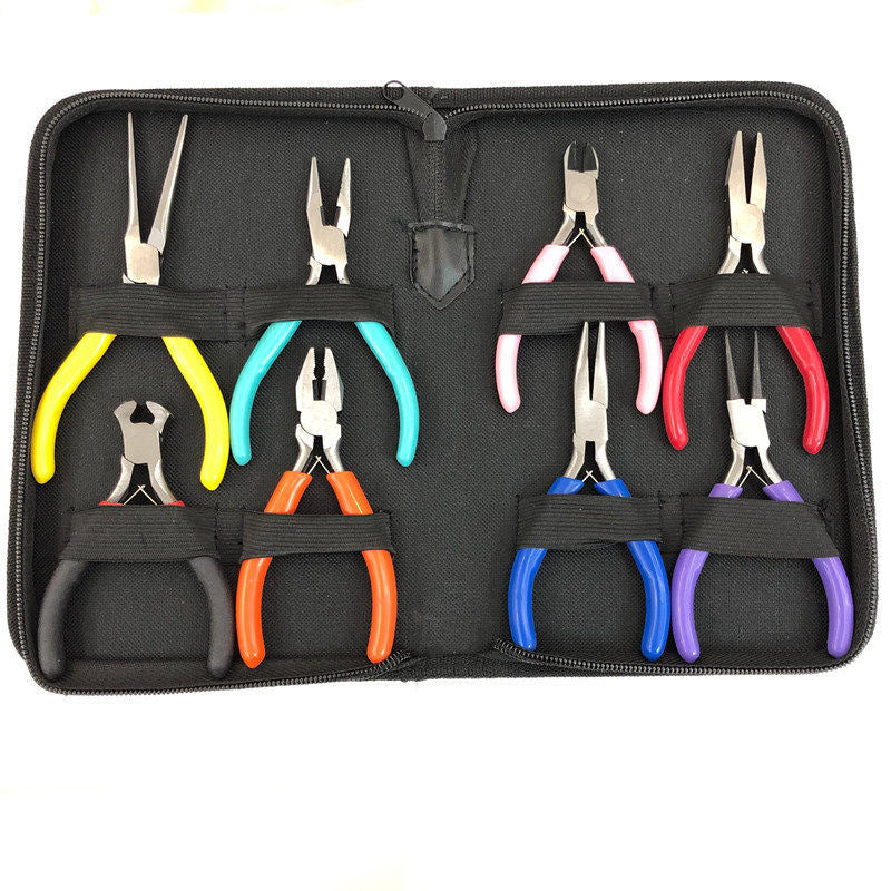 8PCs Jewelry Pliers Suit Pointed Nose Pliers