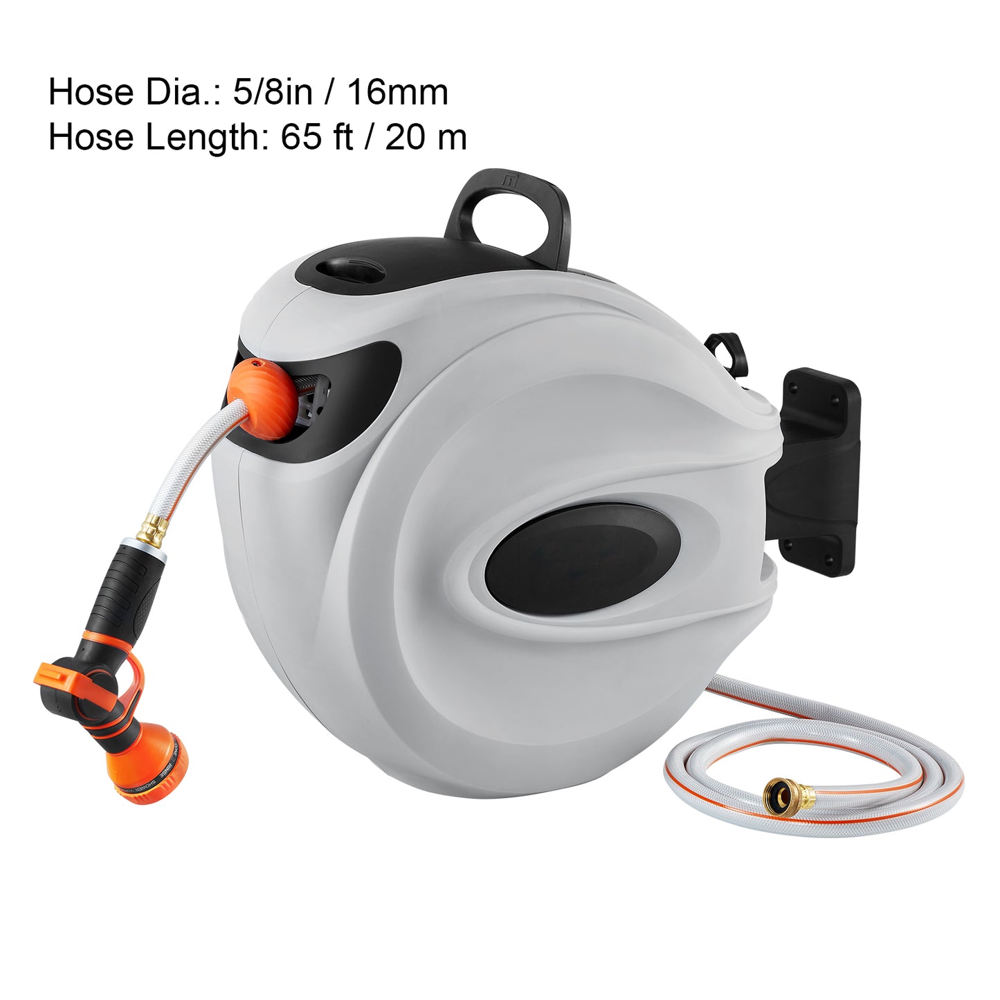 Retractable Hose Reel Water Hose Reel Swivel Wall-Mounted