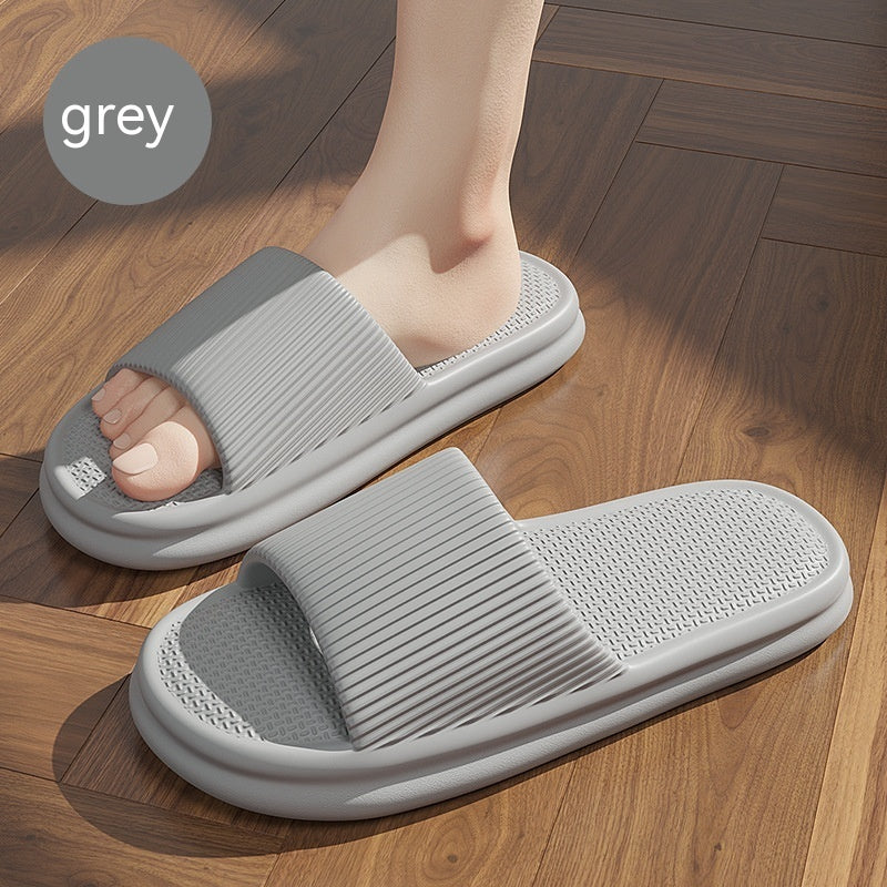 Spring Color Slippers For Women Men Soft Anti-slip Floor Bathroom Slippers Solid House Shoes