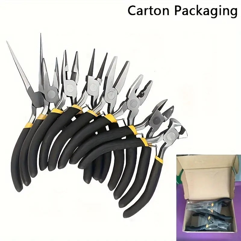 8PCs Jewelry Pliers Suit Pointed Nose Pliers