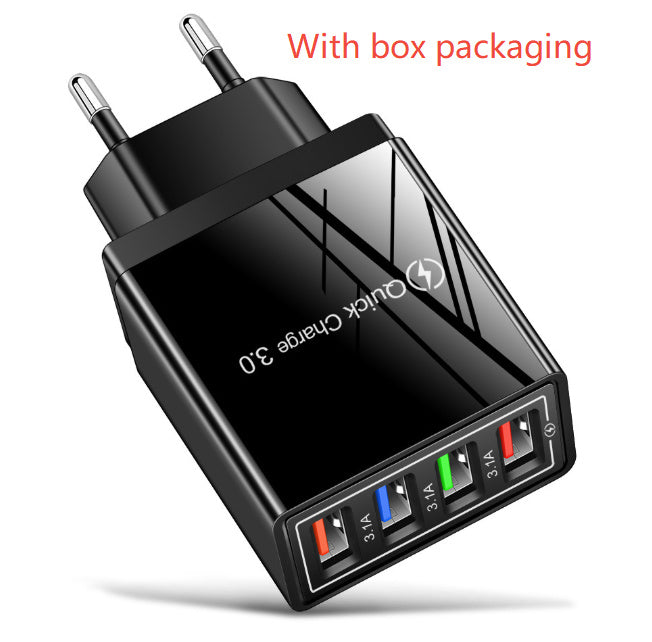 4USB Mobile Phone Charger 3A Charging Head