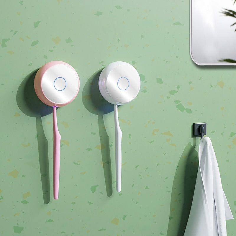 The Toothbrush Sterilization Box Integrates Ultraviolet Sterilization And Drying Functions. Deeply Clean The Toothbrush Head For Complete Oral Health.