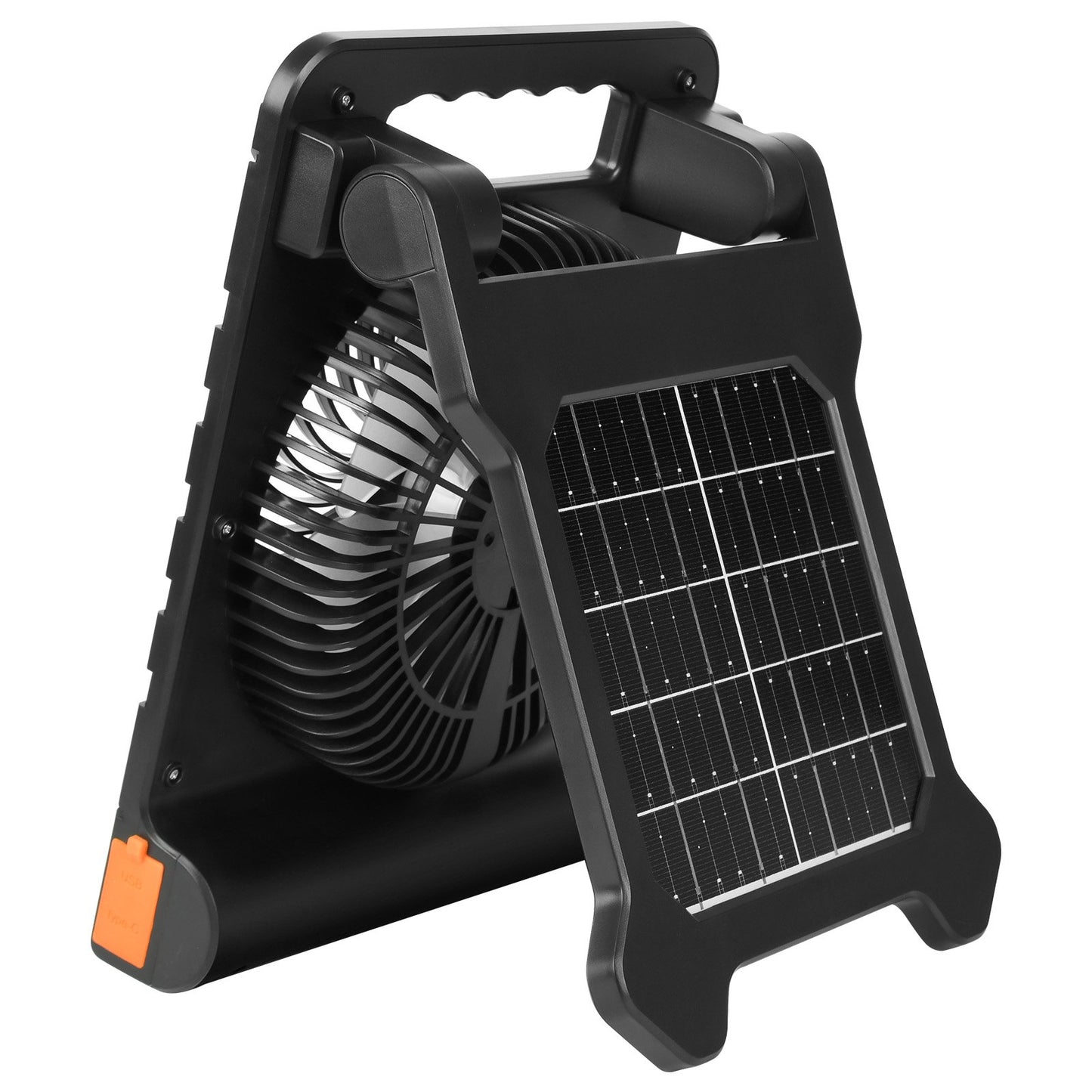 Rechargeable Solar Fan LED Lantern 7 Inch Portable Cordless 4W