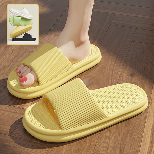 Spring Color Slippers For Women Men Soft Anti-slip Floor Bathroom Slippers Solid House Shoes