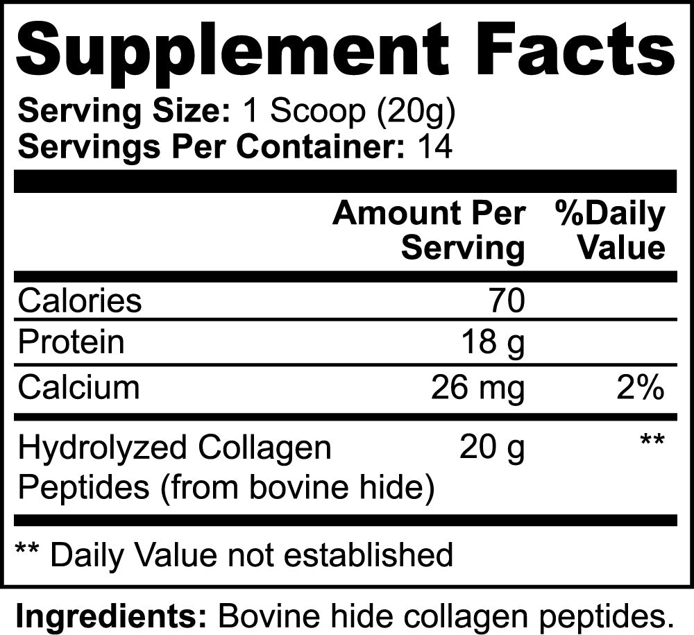 Grass-Fed Hydrolyzed Collagen Peptides Powder