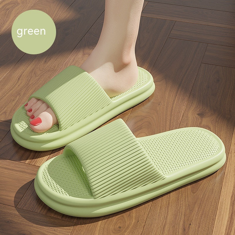 Spring Color Slippers For Women Men Soft Anti-slip Floor Bathroom Slippers Solid House Shoes