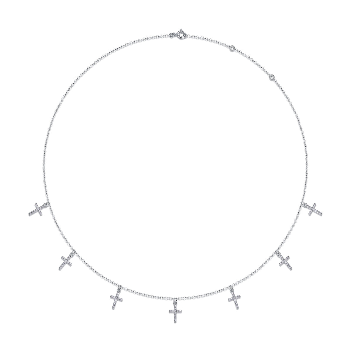 Holy Light Cross - A Fashionable And Luxurious Diamond Jewelry Pendant Set With Moissanite S925 Sterling Silver And Platinum Plating