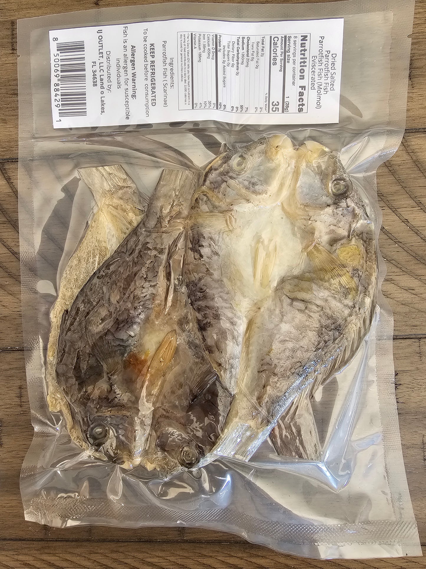 Jivanya Dried Molmol - Parrotfish - 200 grams - 7.06 oz