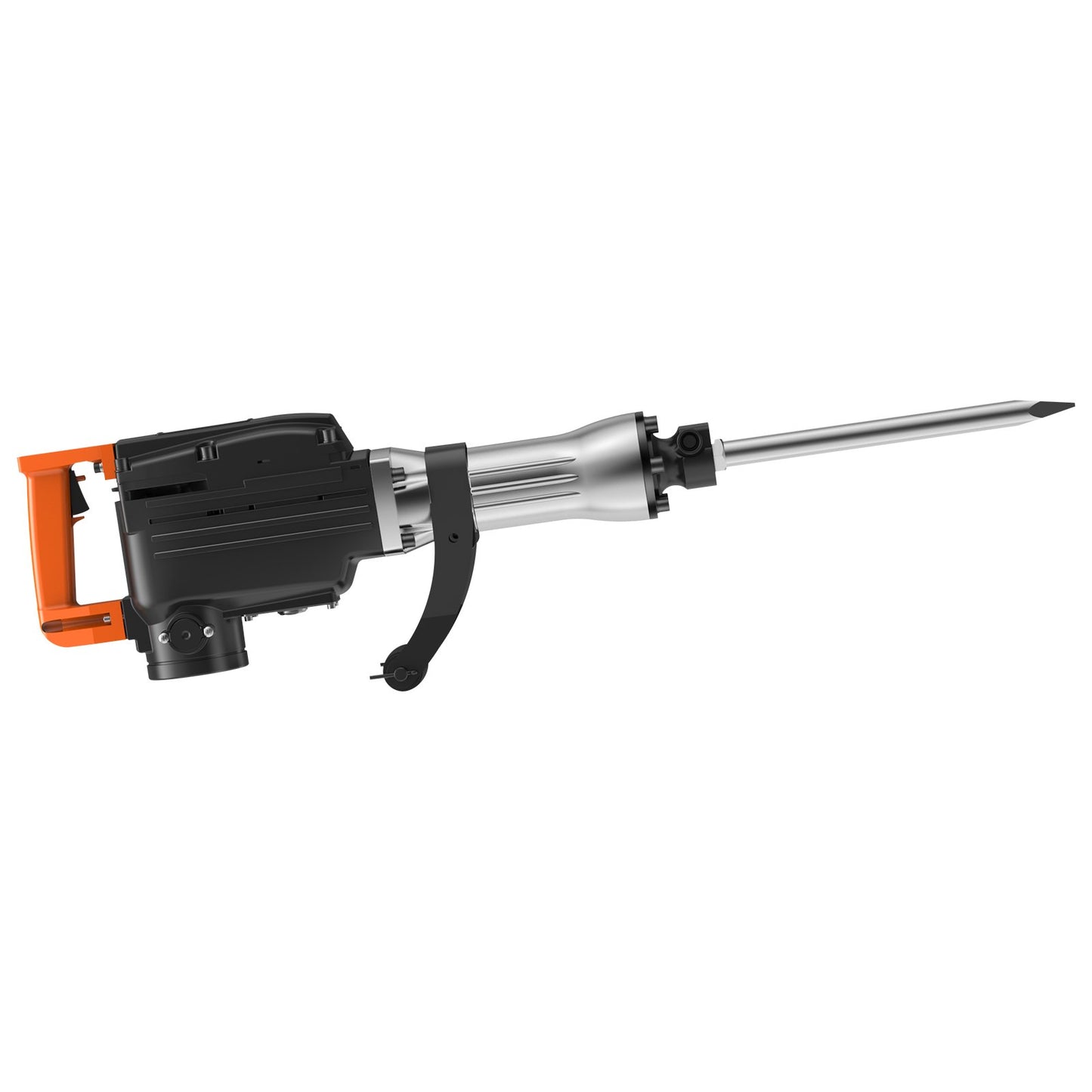 Demolition Jack Hammer, 1350 BPM Concrete Breaker 6pcs Chisels Bit Chipping With Case, 2200W Electric Jackhammer Heavy Duty, Black