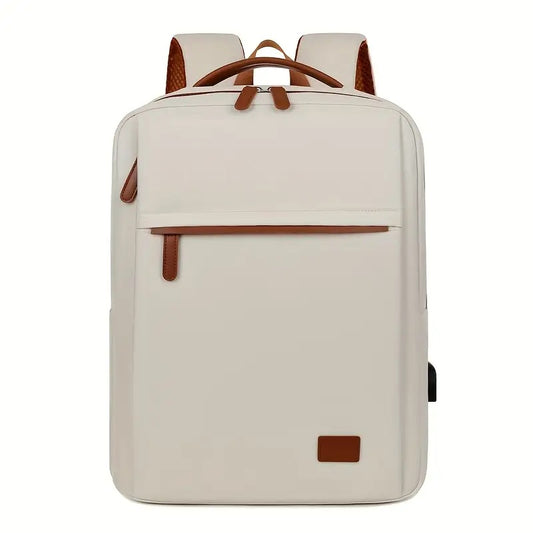 Backpack Oxford Cloth Business Computer Bag With Large Capacity, Strong And Wearable Student School Bag, Solid Color And Versatile Travel Backpack