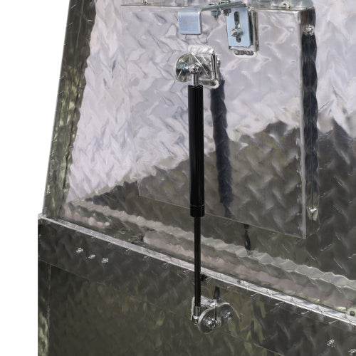 29inch Aluminum Tool Box, heavy Duty Truck Bed Tool Box, outdoor Trailer Pickup Storage Tool Box,RV Storage Organizer,underbody Box W Lock Keys,silver, 29x16.5x18.5inch