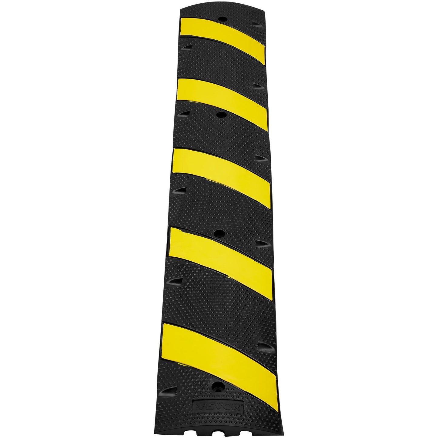VEVOR 72'' Rubber Speed Bump 2 Channel 22000 Lbs Load Heavy Duty Speed Hump
