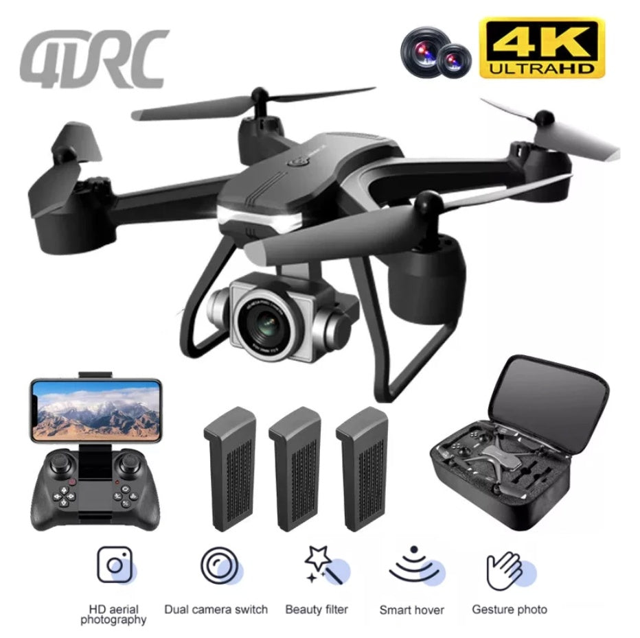 V14 Professional Drone 6K HD Dual Camera Wifi FPV Portable RC Quadcopter 2 BATTERY, Drones Suitable For Adults & Beginners.Logistics Is Randomly Sent By UPS,USPS,Self-pickup.