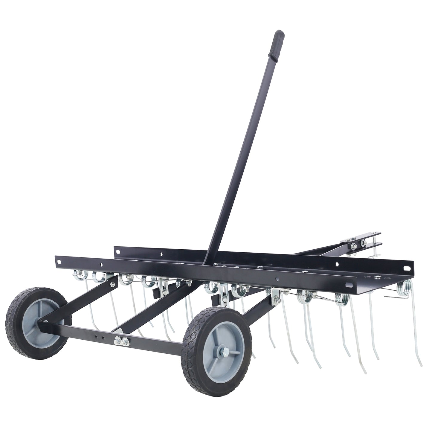 40-Inch Lawn Sweeper Tow Behind Dethatcher, Landscape Tractor Rake