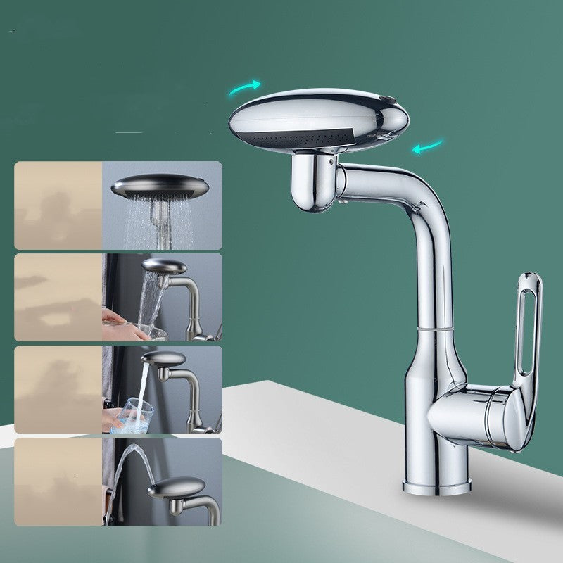UFO Design Faucet Wash Basin Hot And Cold