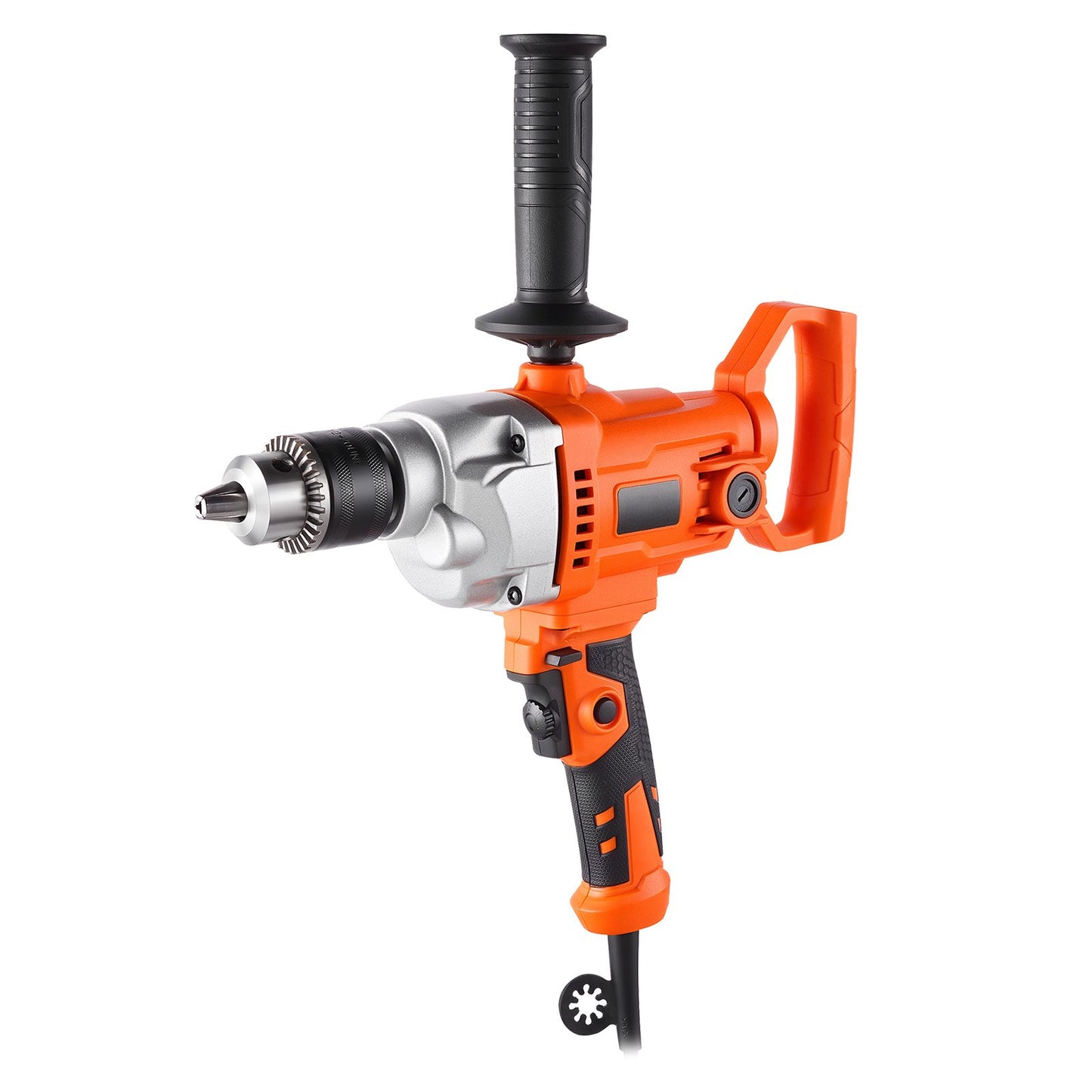 Drill Mixer, 5/8 Inch Corded Electric Drill Mixer Set, 0-850RPM 5.8A Mixing Drills, Mixing Drills Machine With D-Handle For Drilling & Blending, Handheld Cement Mixers For Fodder, Paint, Cement