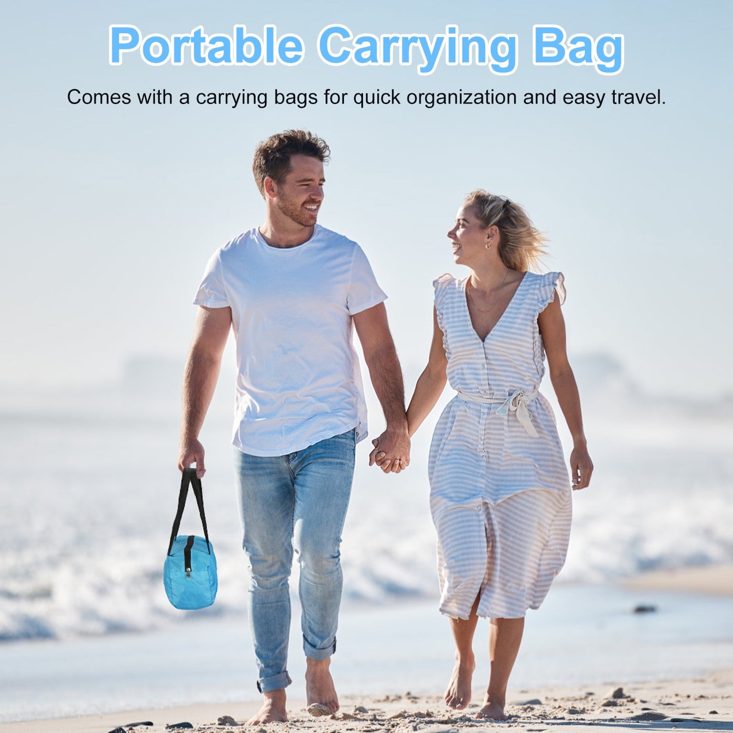 1Pc 4-6 Person Beach Tent Canopy  With 3 Door Openings Carry Bag UPF50 Waterproof  For Beach Picnic Camping Hiking Adventure Fishing