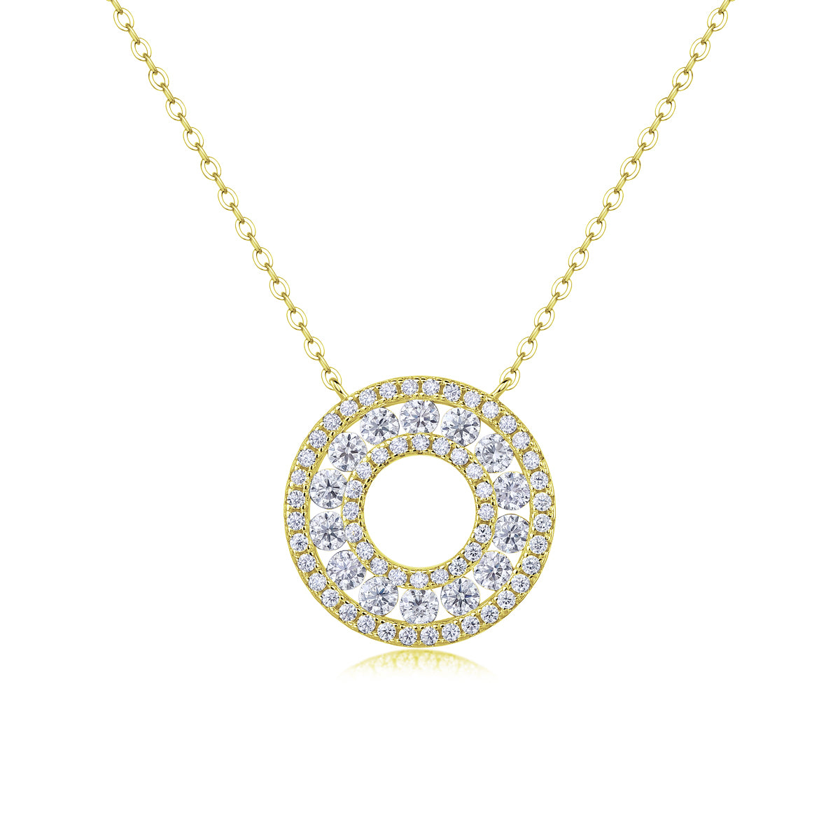 Reciprocating - A Fashionable And Luxurious Diamond Jewelry Pendant Set With Moissanite S925 Sterling Silver