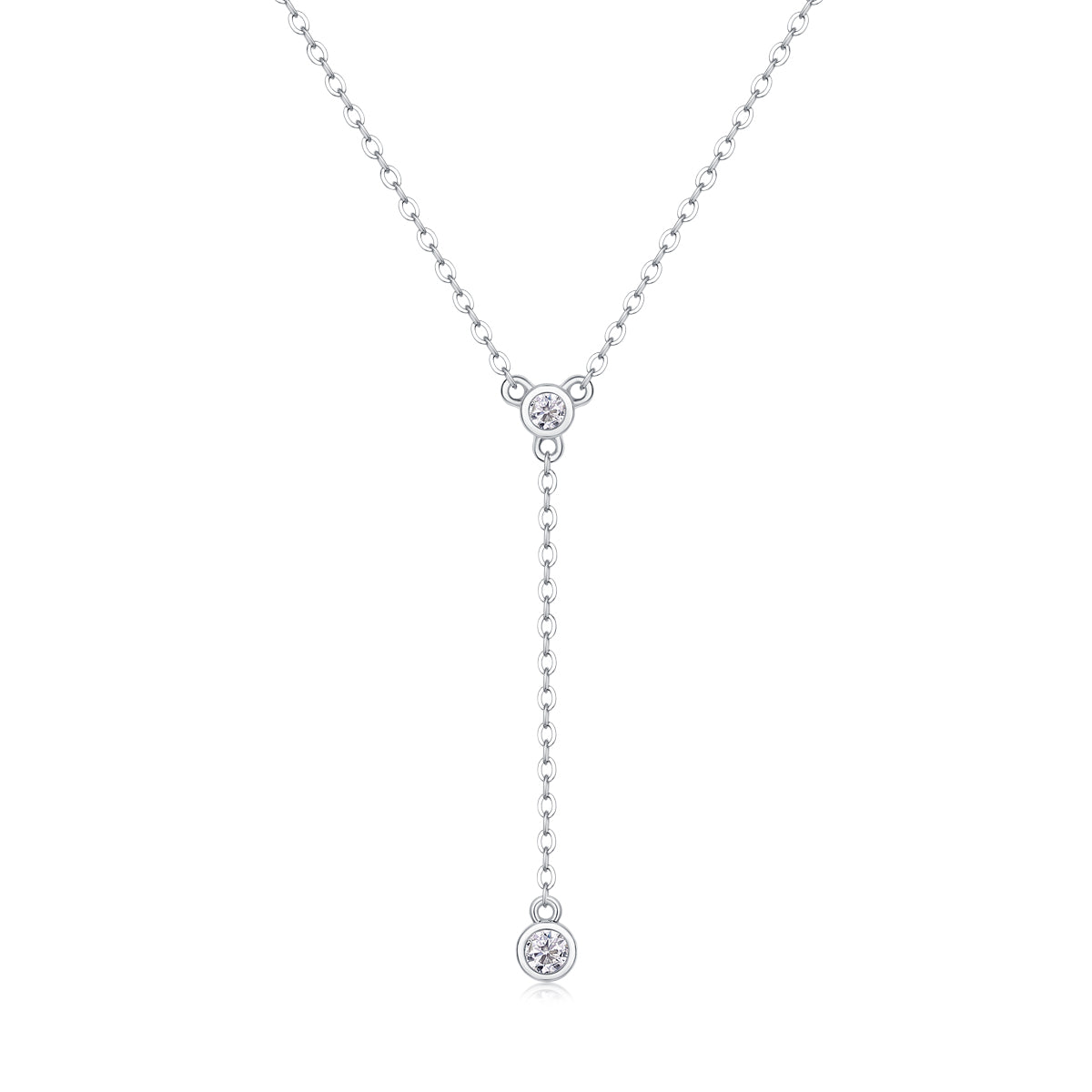 Tassel - A Fashionable And Luxurious Diamond Jewelry Pendant Set With Moissanite S925 Sterling Silver And Platinum Plating
