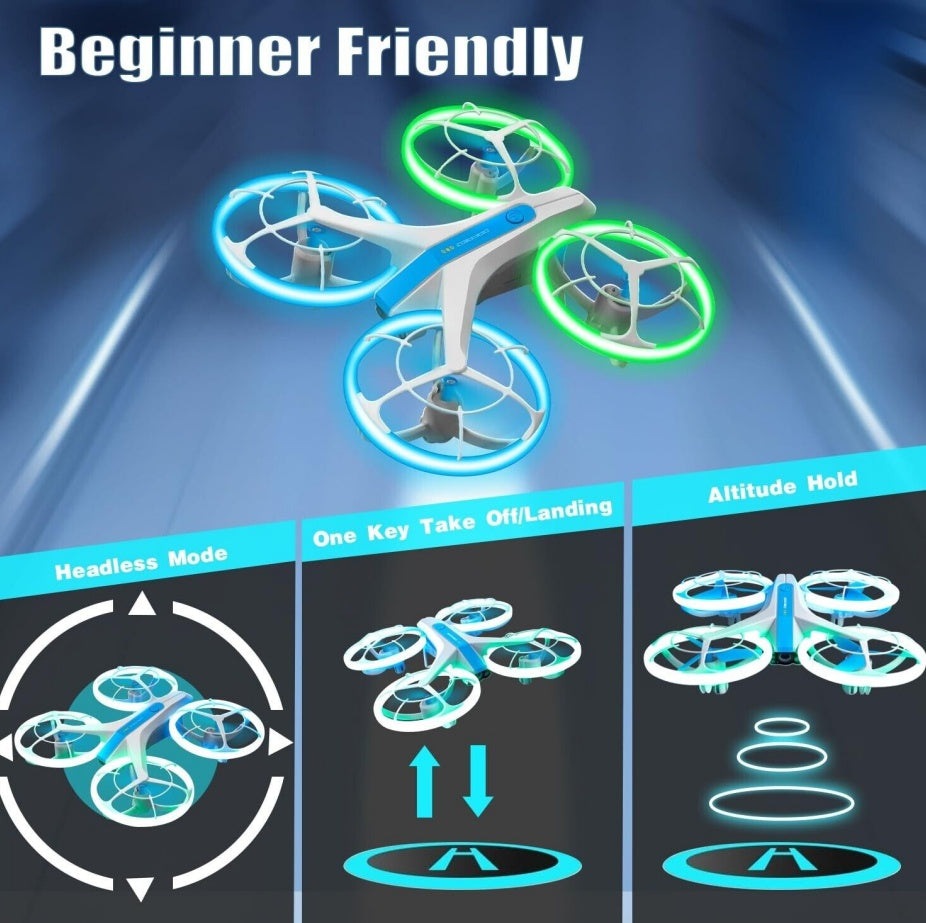 4DRC V33 RC Drone WIFI FPV 6K HD Dual Camera Selfie Quadcopter 360  Rolling Toy