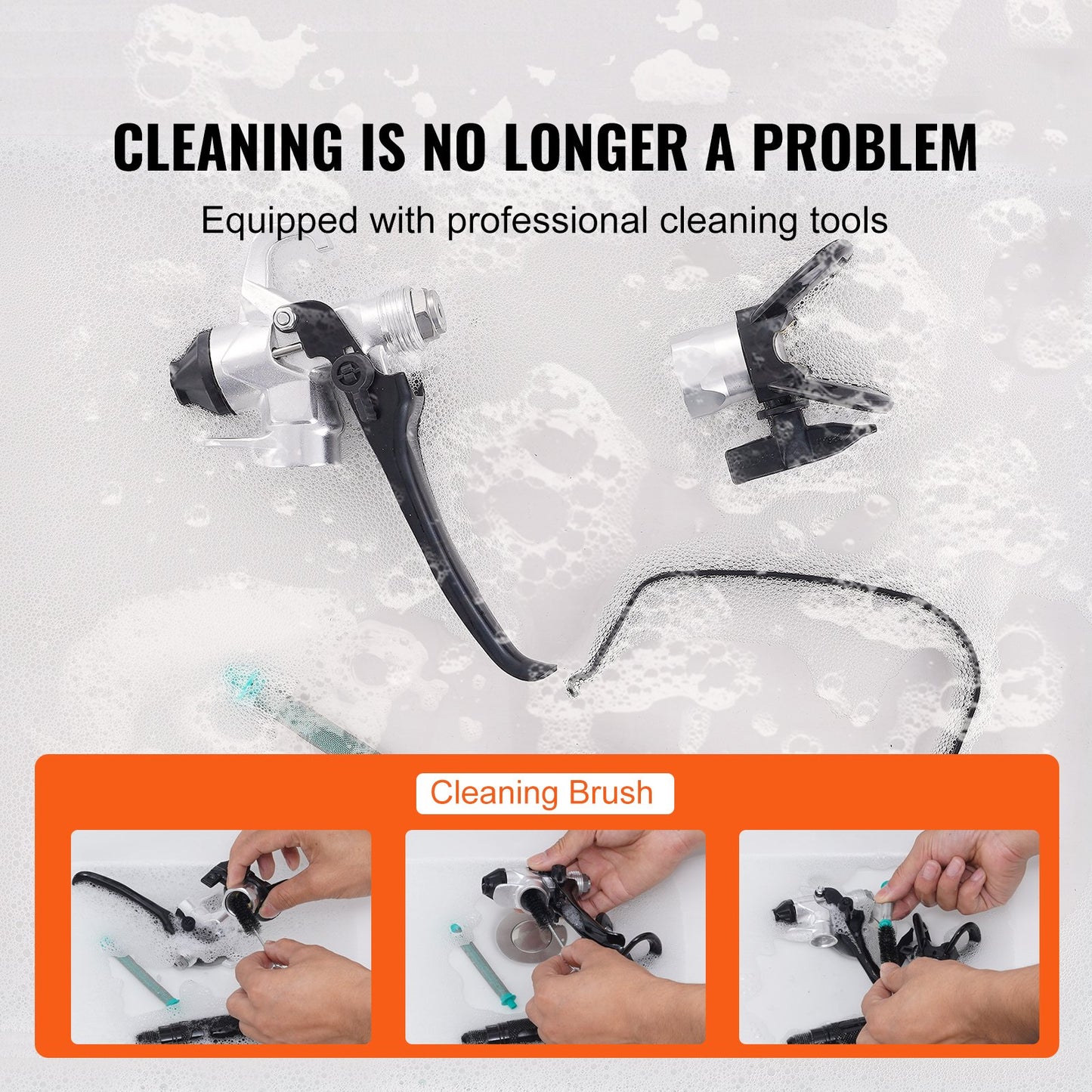 950W Stand Airless Paint Sprayer, 3000PSI High Efficiency Electric Airless Sprayer, Handheld Paint Sprayers For Home Interior And Exterior Furniture And Fences, Fine And Even Painting Effect