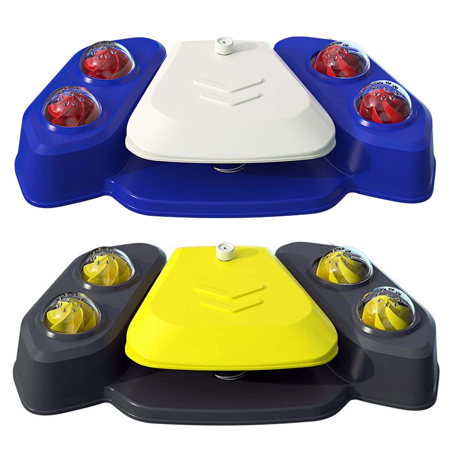 Blue-Yellow Color Options -- 1Pc Dog Water Fountain Multifunctional Automatic Pet Water Dispenser Outdoor Step-on Activated Sprinkler For Drinking Shower Fun