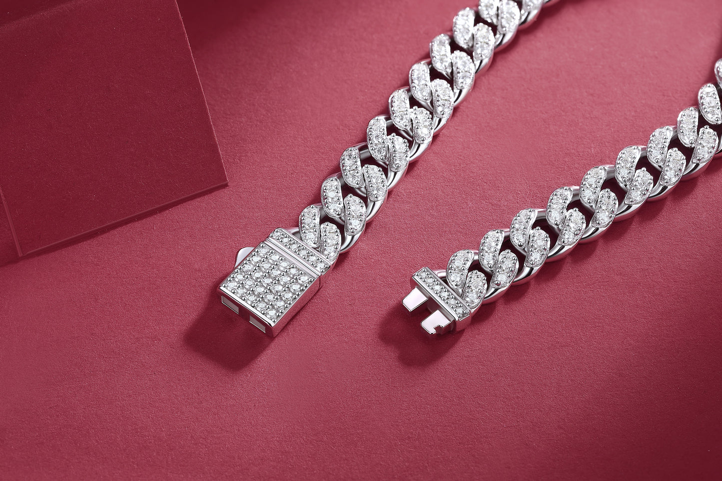 1The Light Of Faith Luxury Fashion Mossan Diamond S925 Silver Bracelet Prohibit TikTok sales