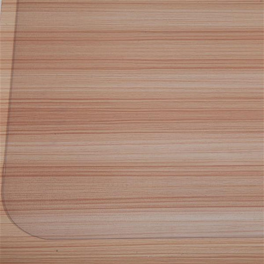 PVC Dull Polish Chairmat Protection Floor Mat 90x120x0.15cm Rectangular