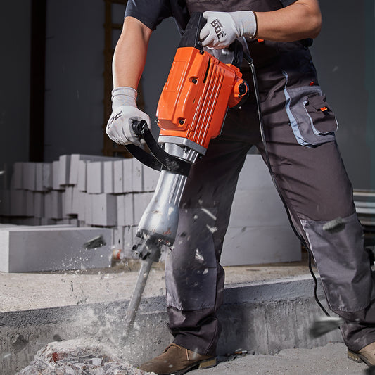 VEVOR Demolition Jack Hammer Concrete Breaker 2200W Electric Hammer 6 Chisel Bits