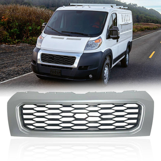 Front Grill For 2019-2022 Ram ProMaster 1500 2500 3500 Gloss Black