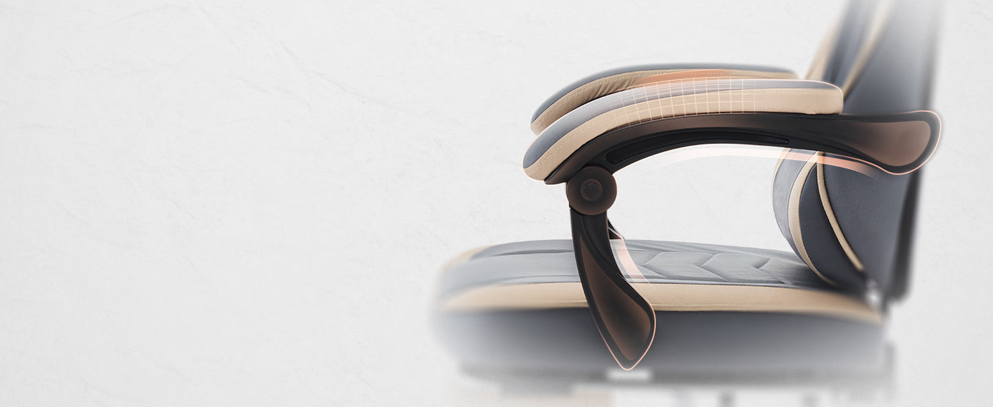 Gaming Chair, Ergonomic Computer Chair With Footrest And Massage Lumbar Support, Height Adjustable Swivel Video Game Chair For Adults, 300lb Max, Blue Beige