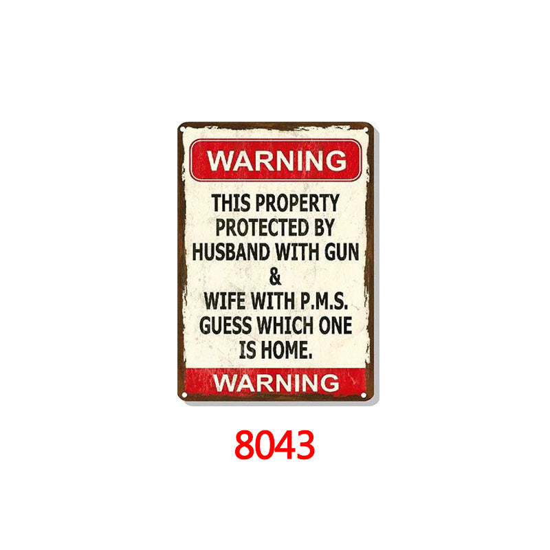 Tin Painting Bar Clothing Store Home Wall Decoration