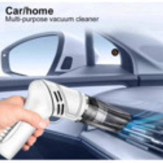 White Wireless Automobile Folding Vacuum Cleaner Hand-held High-power Strong Suction Vacuum Cleaner
