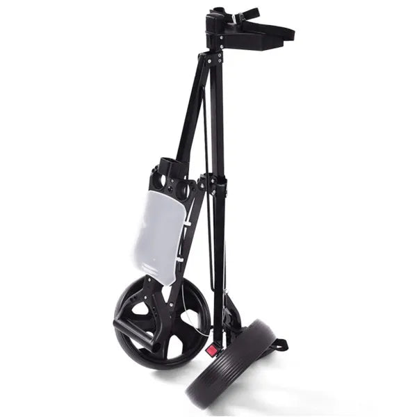 6lbs Lightweight Golf Push Cart - Steel Frame, Foldable Design, 9.5" Ball Bearing Wheels