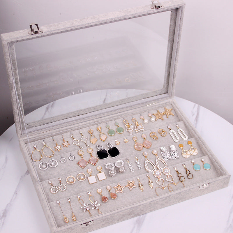 Jewelry Box Ring Earrings Necklace Bracelet Earrings Jewelry Display Tray Storage Box Large Capacity Seok Jewelry Box With Lid