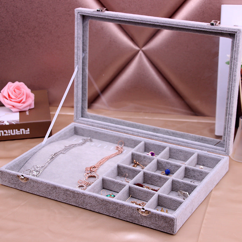 Jewelry Box Ring Earrings Necklace Bracelet Earrings Jewelry Display Tray Storage Box Large Capacity Seok Jewelry Box With Lid