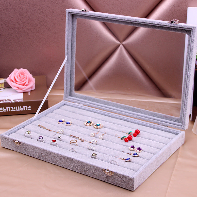 Jewelry Box Ring Earrings Necklace Bracelet Earrings Jewelry Display Tray Storage Box Large Capacity Seok Jewelry Box With Lid