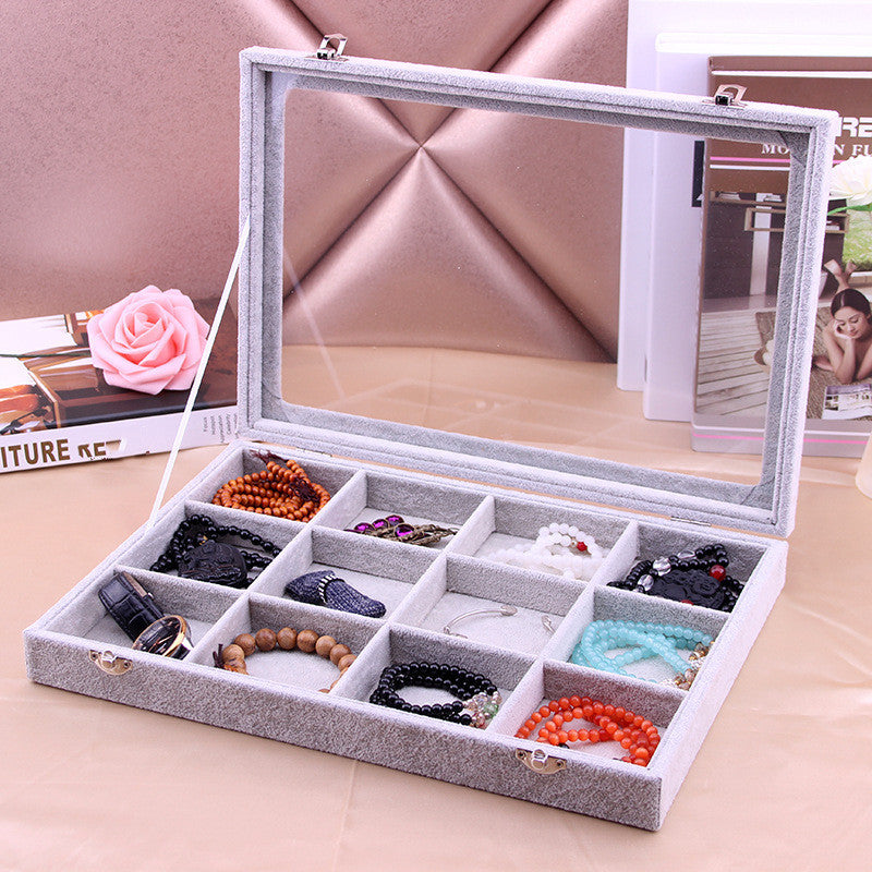 Jewelry Box Ring Earrings Necklace Bracelet Earrings Jewelry Display Tray Storage Box Large Capacity Seok Jewelry Box With Lid