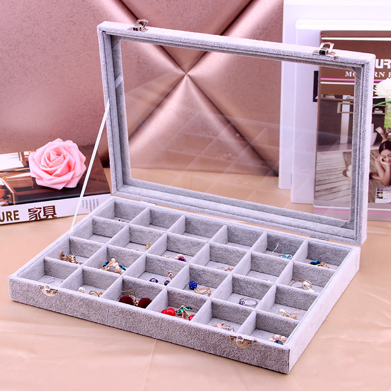 Jewelry Box Ring Earrings Necklace Bracelet Earrings Jewelry Display Tray Storage Box Large Capacity Seok Jewelry Box With Lid