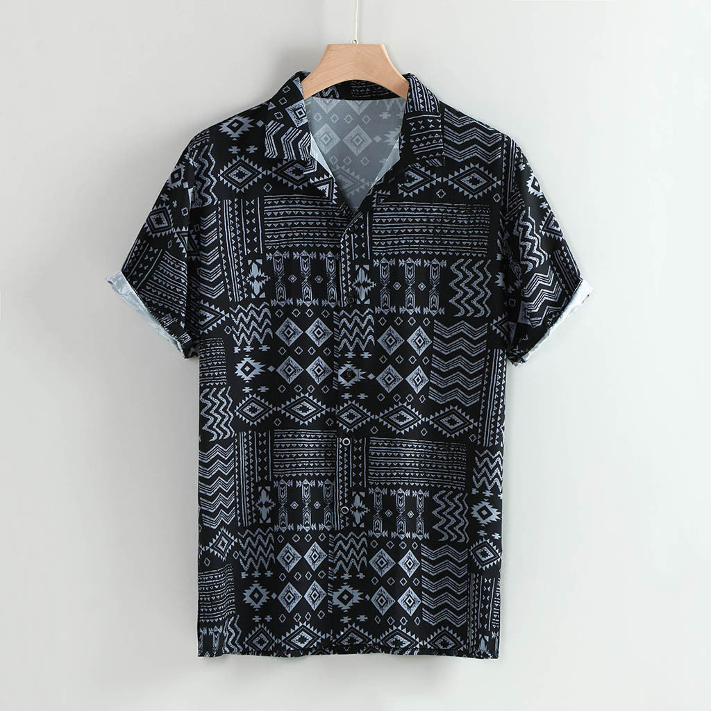 Hawaiian Men's Shirt Printed Casual Shirt Men Summer Loose