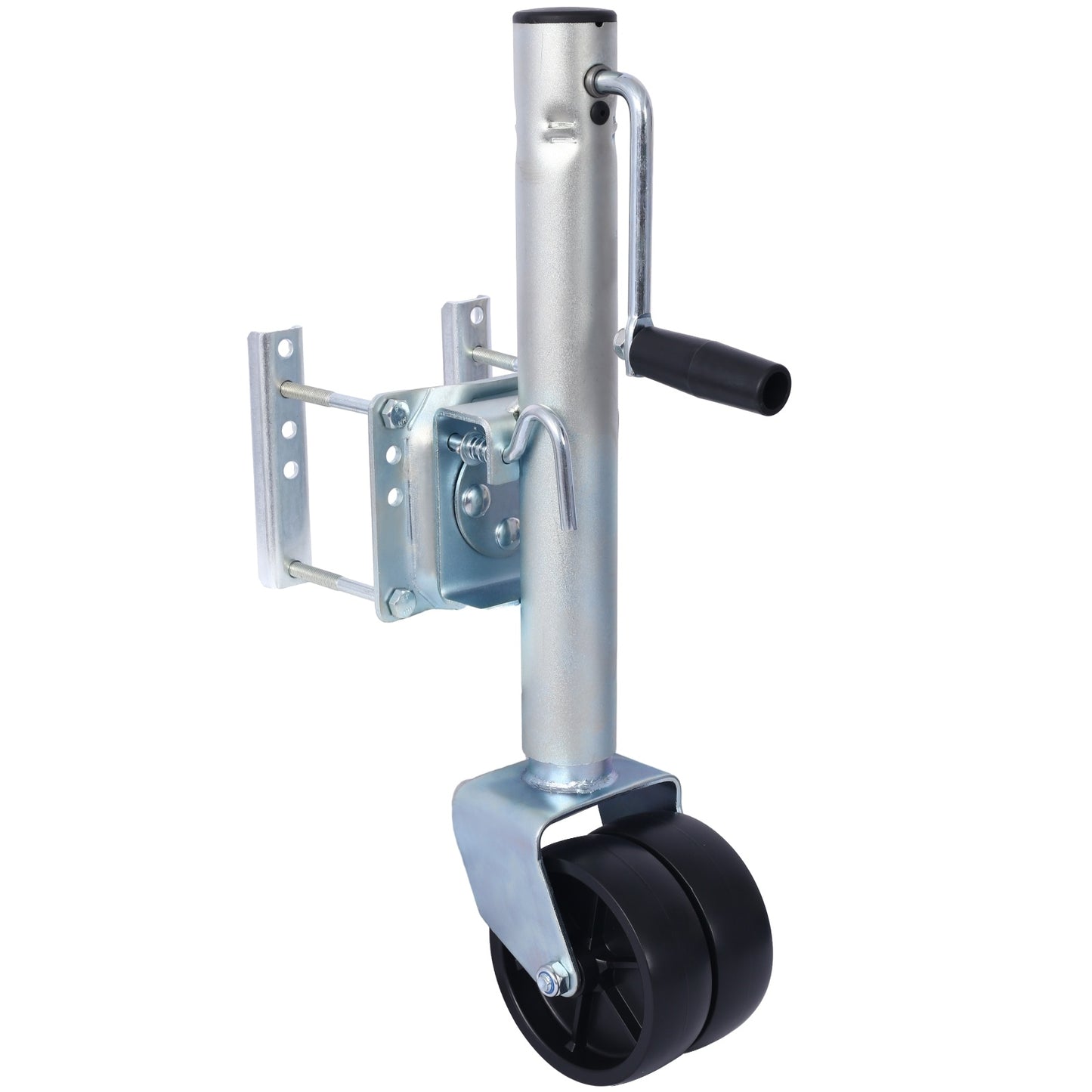 1500lbs Trailer Jack With Double Wheel, Adjustable 12  Lift Travel, Boat On For Boat RV Utility, Swi