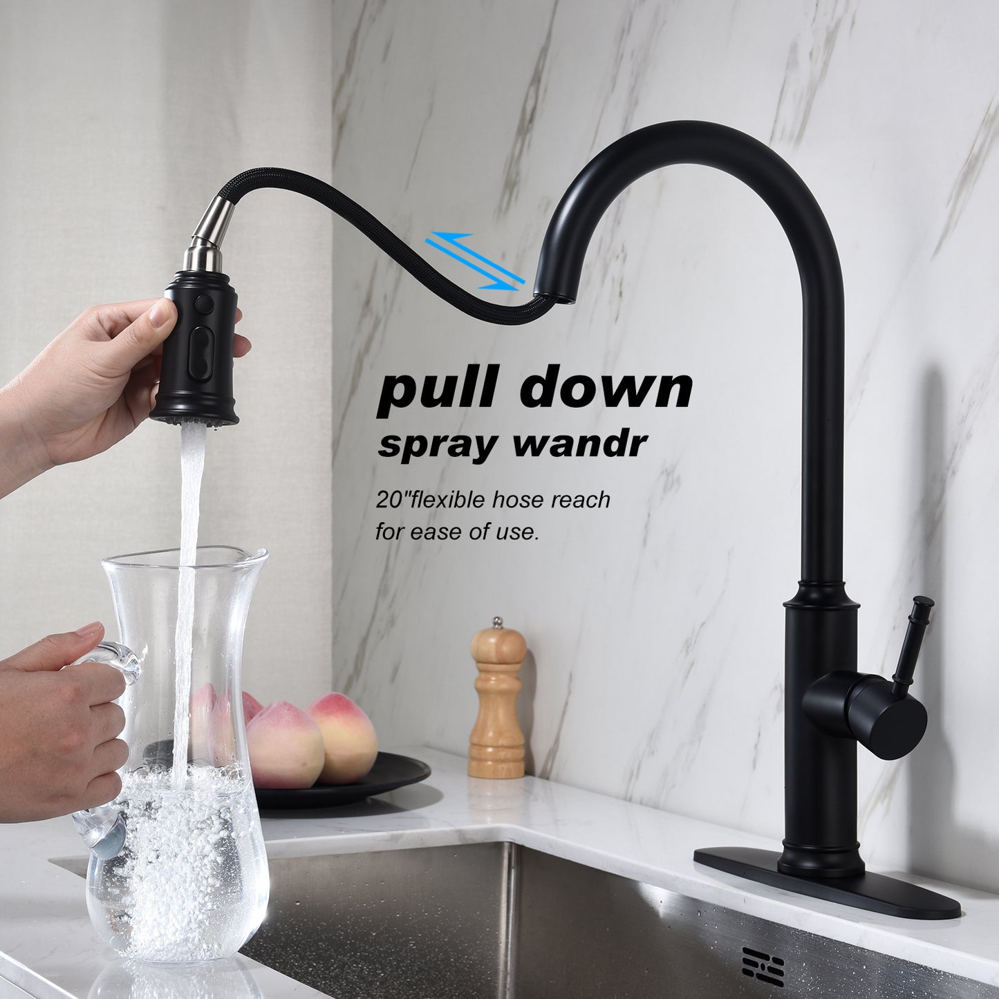 Pull-out Sprinkler Kitchen Faucet