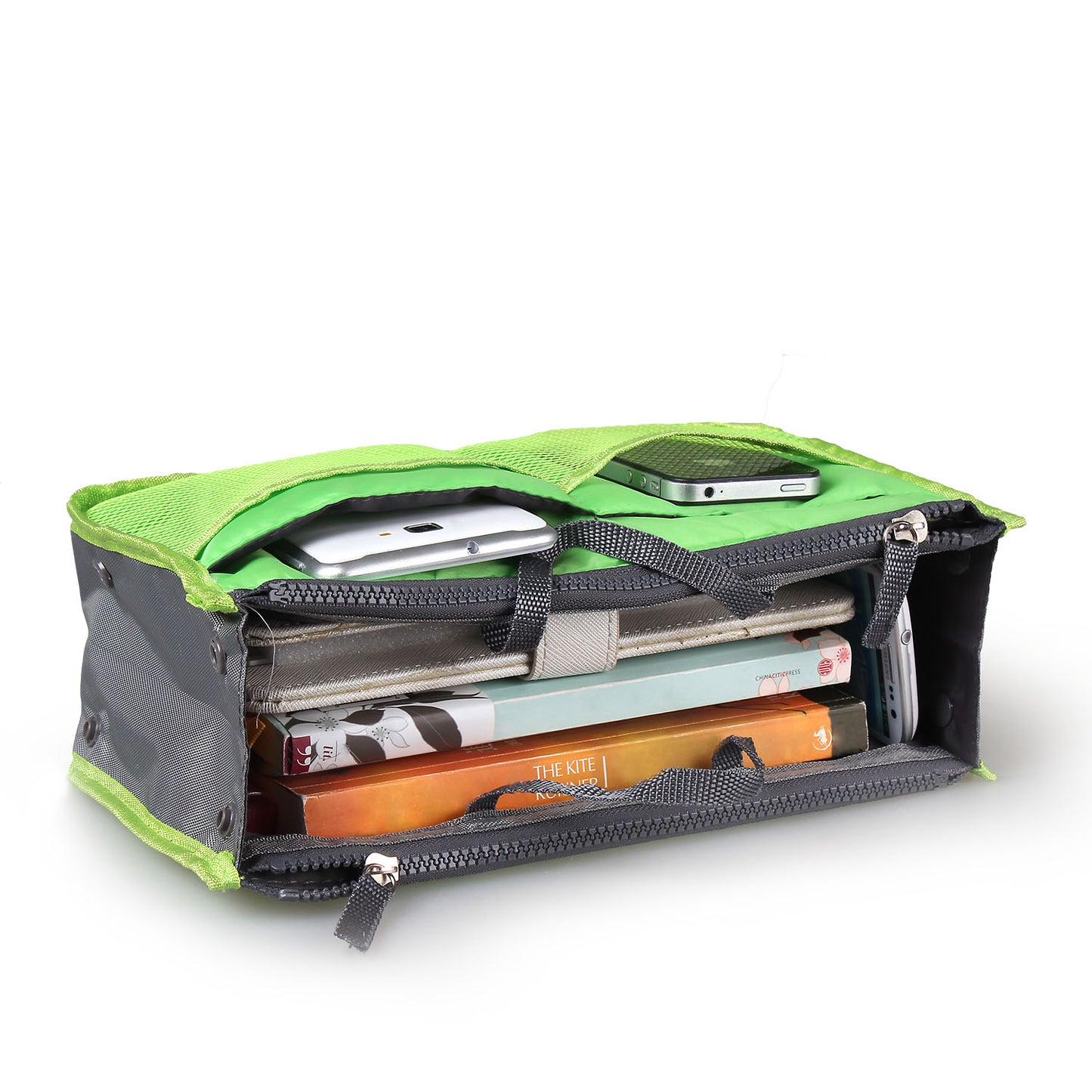 Women Lady Travel Insert Handbag Organizer Makeup Bags Toiletry Purse Liner With Hand Strap