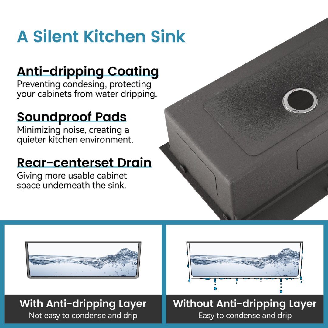 Stainless Steel Kitchen Sink, Single Bowl, Overmount Handmade Sink In Brushed, With Cutting Board, Colander