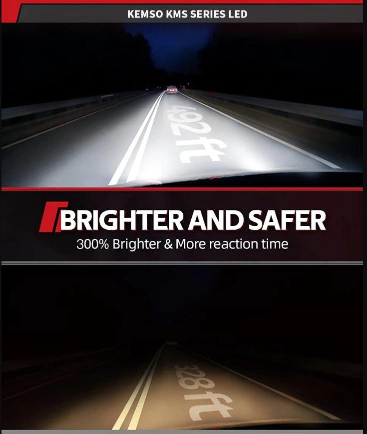 KEMSO 9006 HB4 LED Fog Light Bulbs For 2008 Infiniti G35