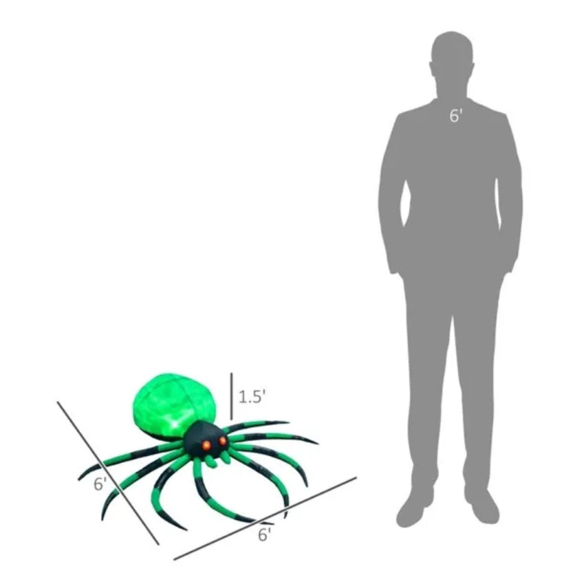 Halloween Decoration Spider with LED Lights
