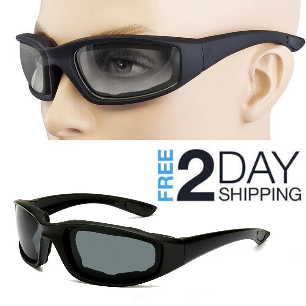 Cycling Sunglasses Chopper Outdoor Sports Glasses For Men Wrap Around UV400 Protection For Fishing Driving Glasses Windproof Gray Lens