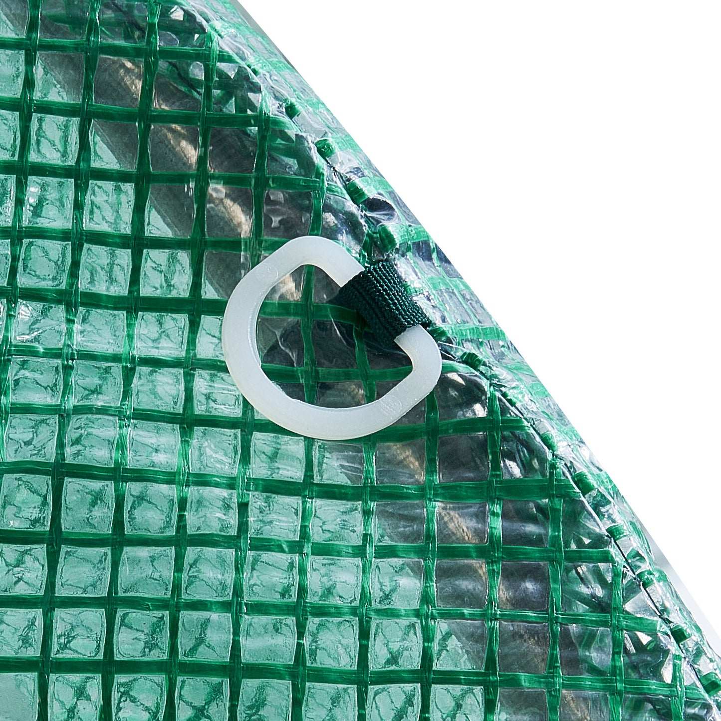 VEVOR Walk-in Tunnel Greenhouse 19.36x9.68x7.4ft Galvanized Frame PE Cover Green