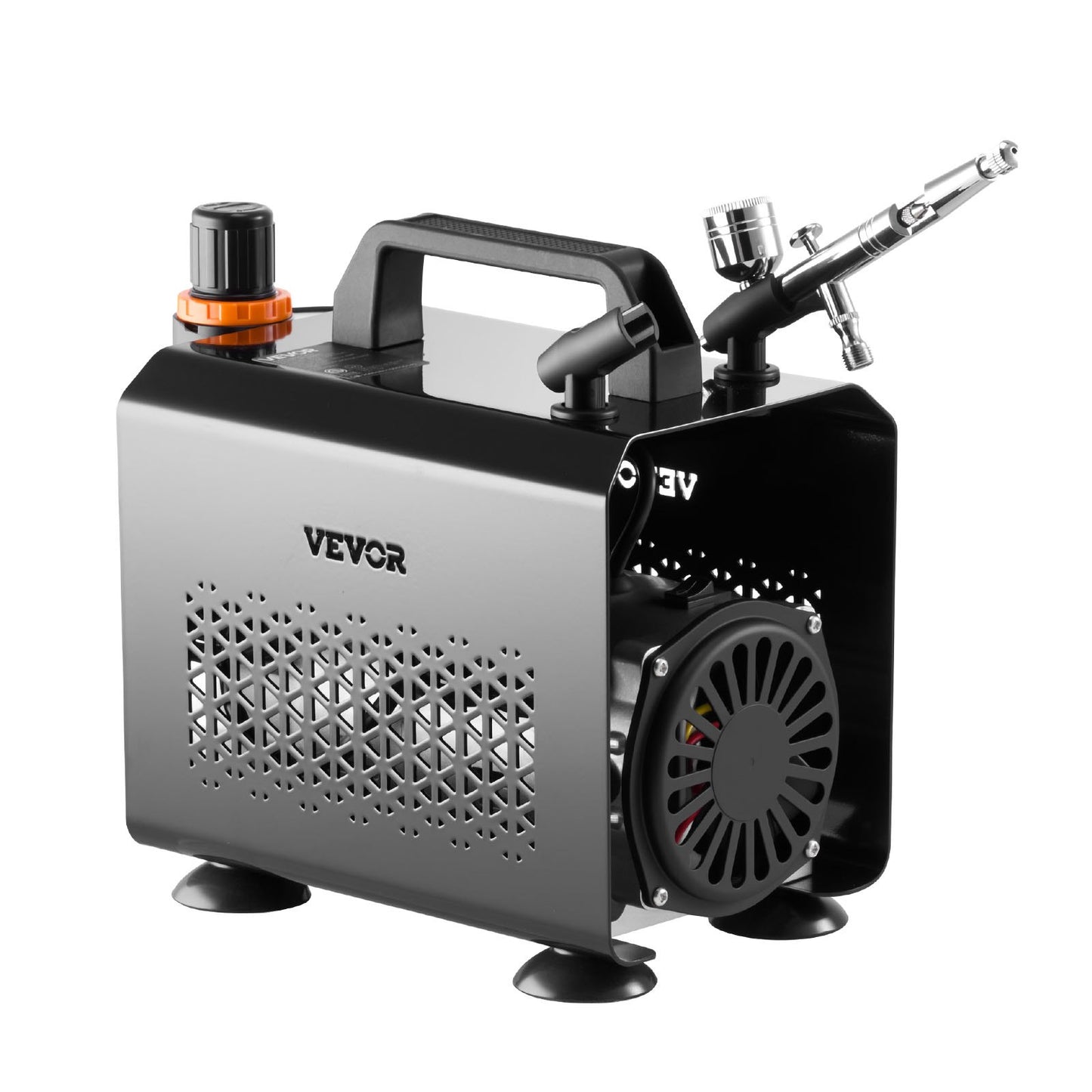 Airbrush Kit, 1/6 HP, Air Brush Kit With Air Compressor, 1 Dual-Action Professional Airbrush With 3 Tips, Hose, Acrylic Paint, Brush, Low Noise, For Cake Decorating, Model Painting, Nail Art